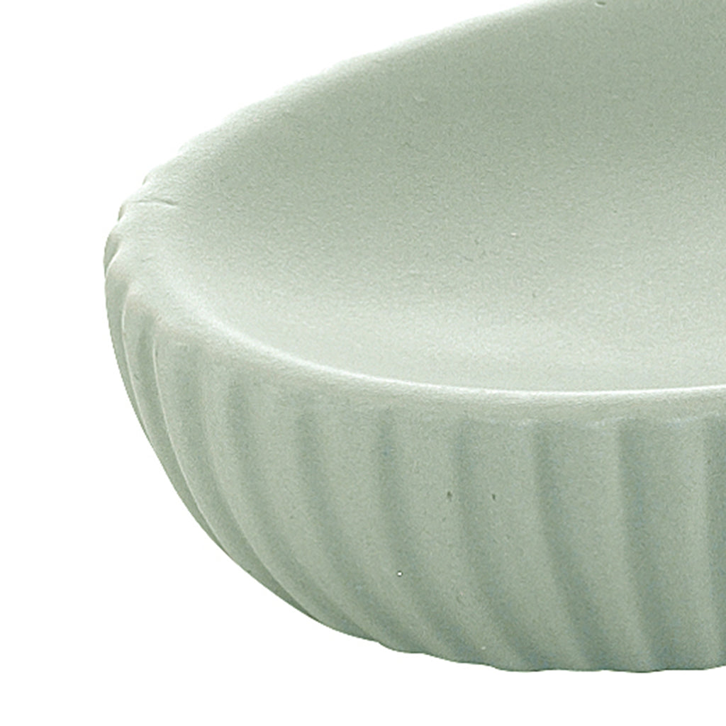 Portasapone da appoggio in ceramica di Gedy modello Marika - Verde Salvia