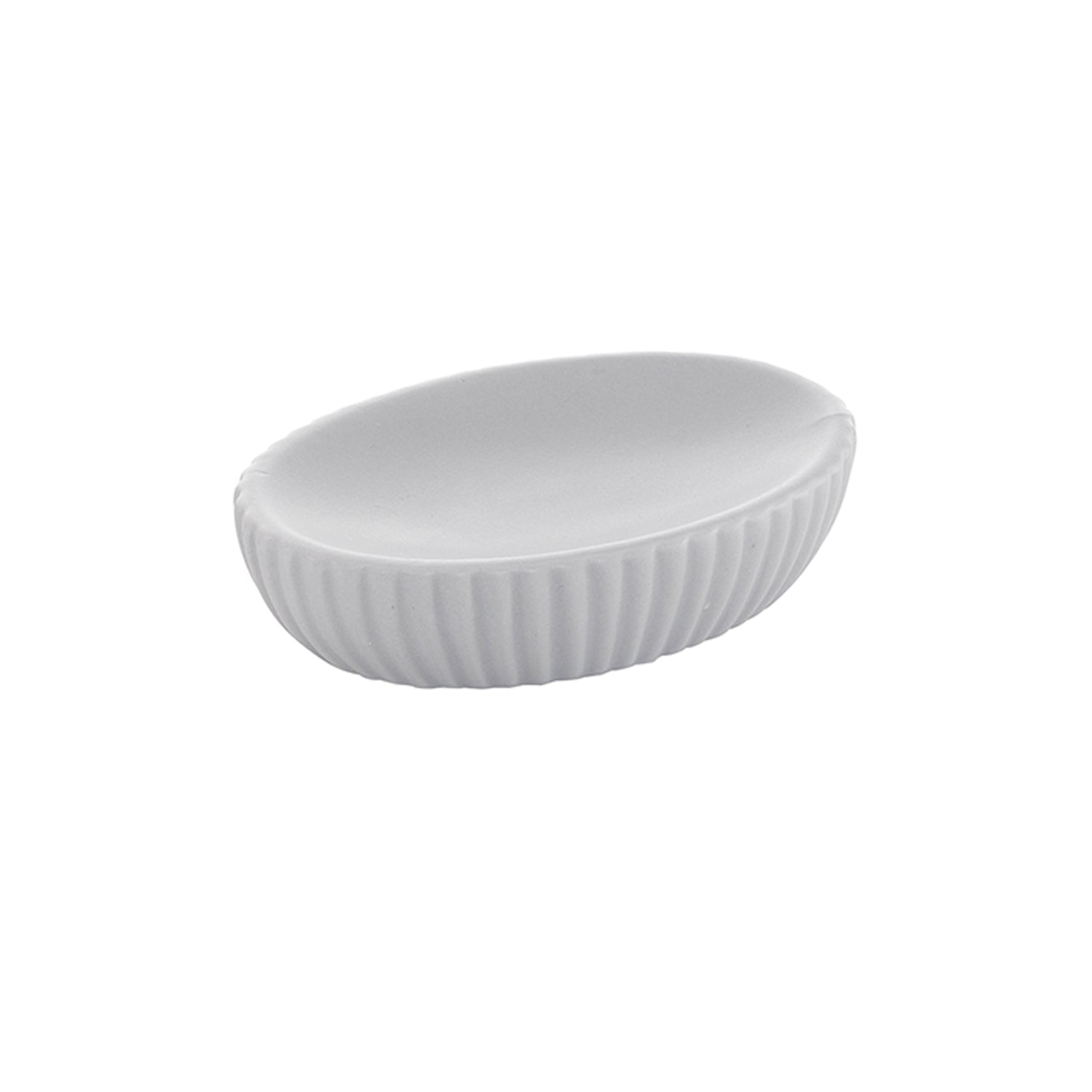 Portasapone da appoggio in ceramica di Gedy modello Marika - Grigio