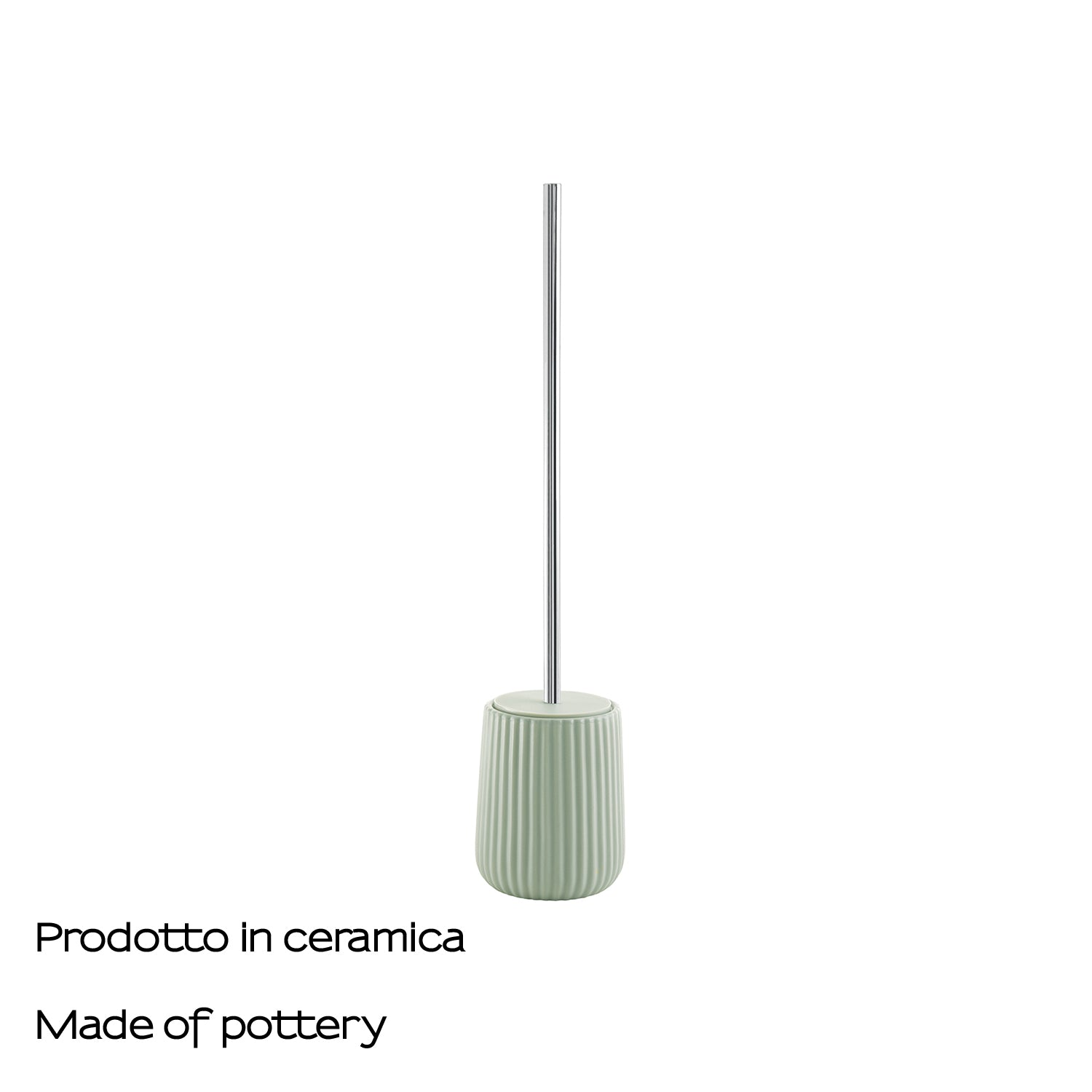 Scopino da appoggio in ceramica Gedy modello Marika - Verde Salvia