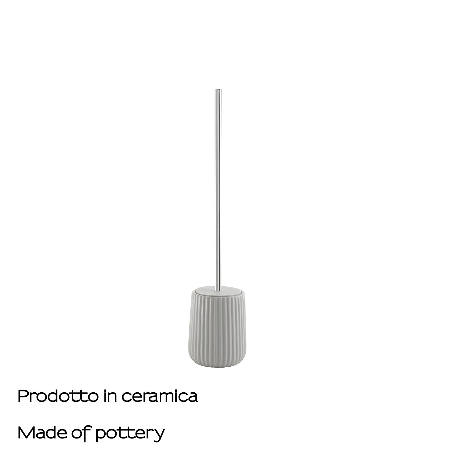 Scopino da appoggio in ceramica Gedy modello Marika - Grigio