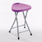 Sgabello Gedy richiudibile in resine termoplastiche e metallo - Lilla
