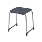 Sgabello Prima Classe di Gedy in Alluminio e ABS - Antracite/Cromato