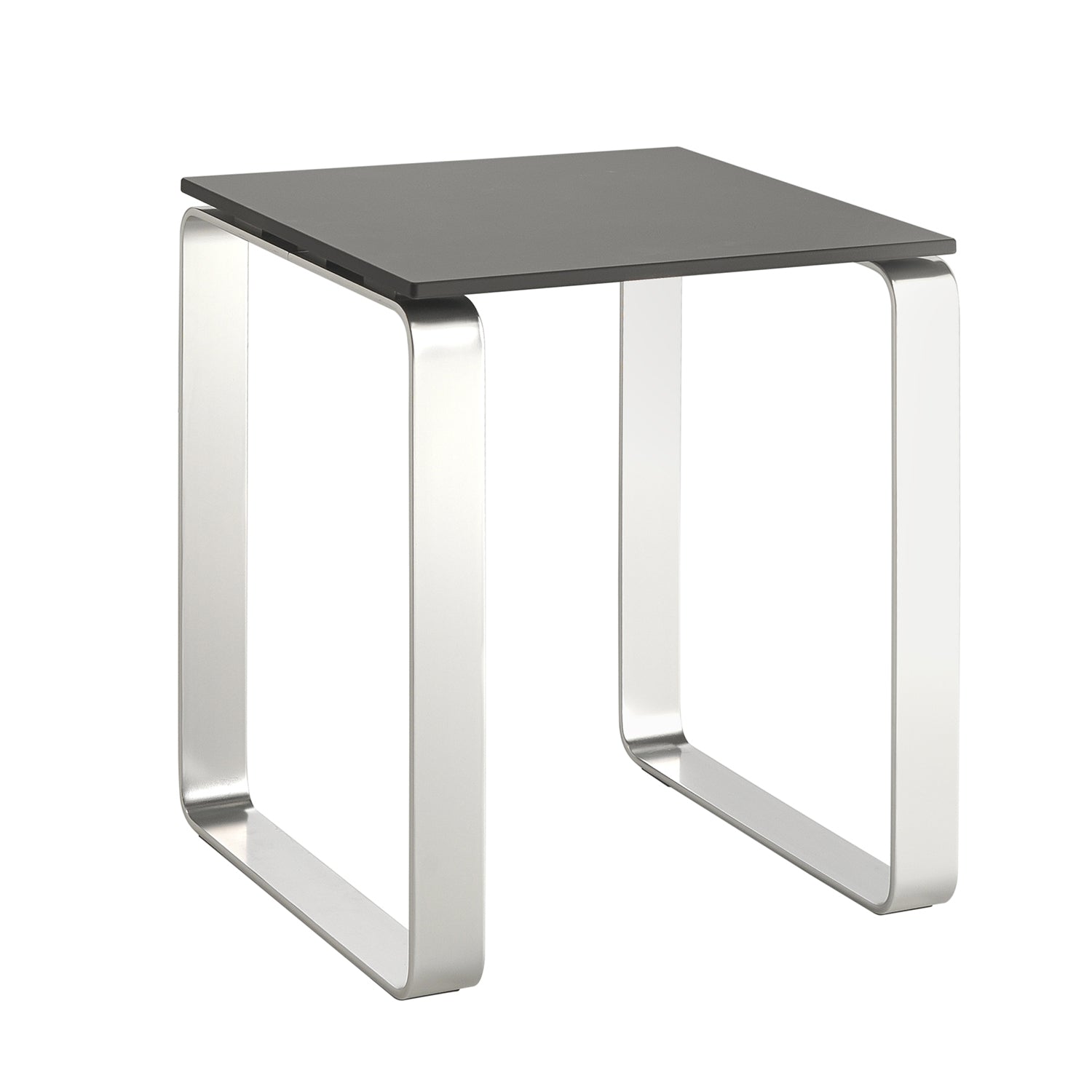 Sgabello Gedy modello Prima Classe in Alluminio e ABS - Antracite