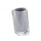 Portaspazzolini da appoggio Gedy modello Twist - Argento