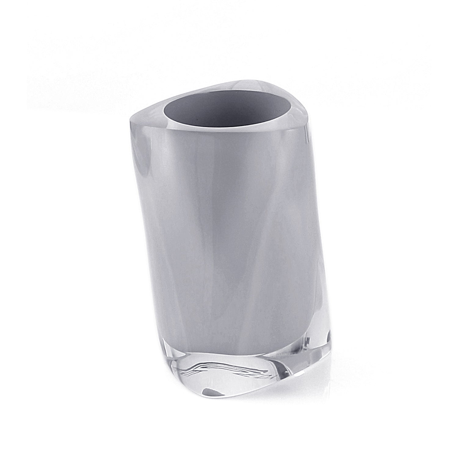 Portaspazzolini da appoggio Gedy modello Twist - Argento