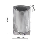 Portaspazzolini da appoggio Gedy modello Twist - Argento