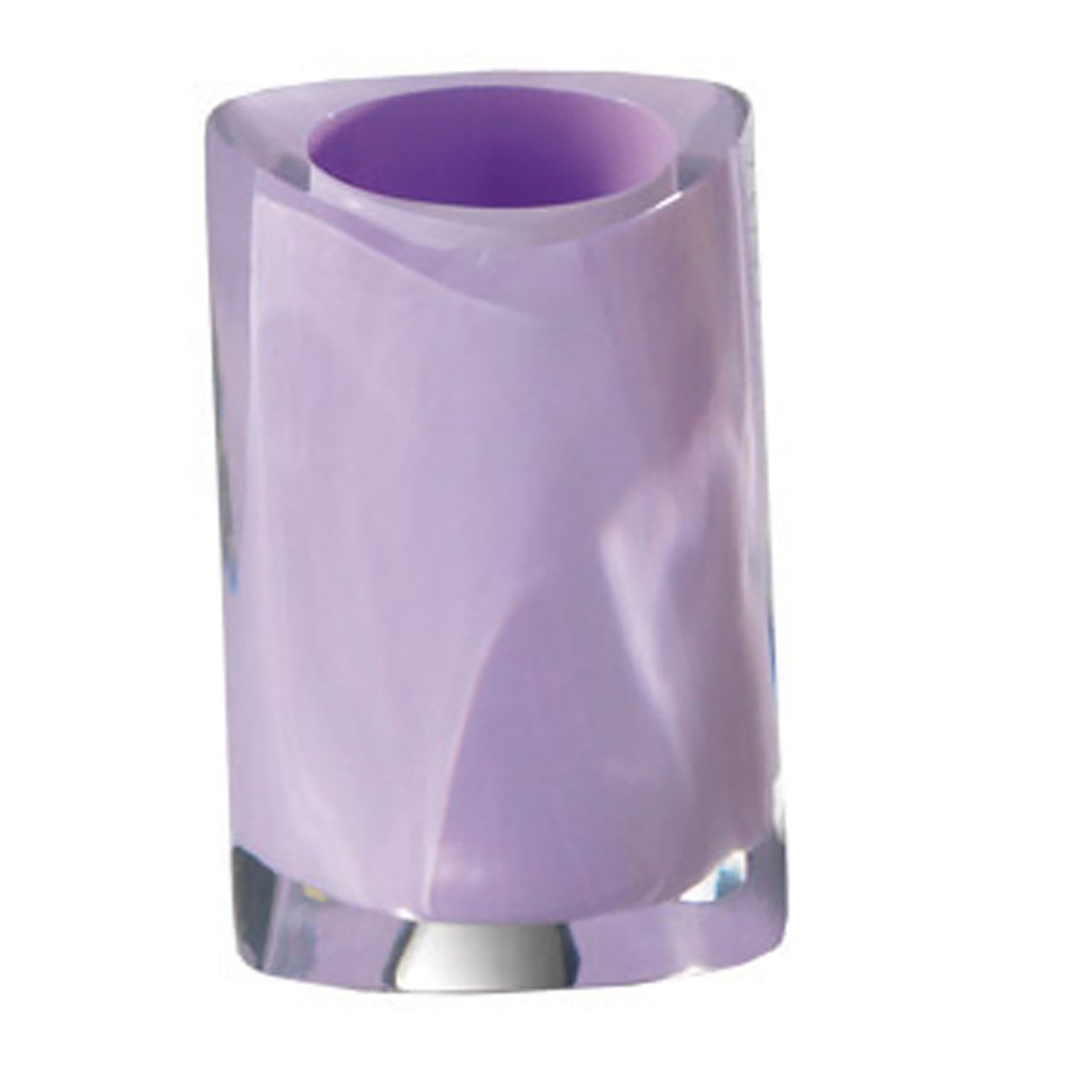 Portaspazzolini da appoggio Gedy modello Twist - Lilla