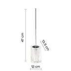 Scopino da appoggio con ciuffo in setole Gedy serie Twist - Bianco