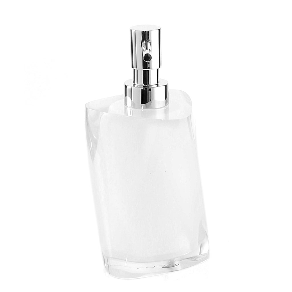 Dosasapone con erogatore in metallo Gedy serie Twist - Bianco