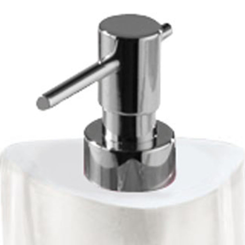 Dosasapone con erogatore in metallo Gedy serie Twist - Bianco