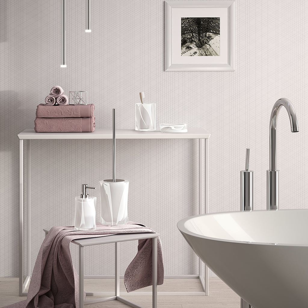 Dosasapone con erogatore in metallo Gedy serie Twist - Bianco