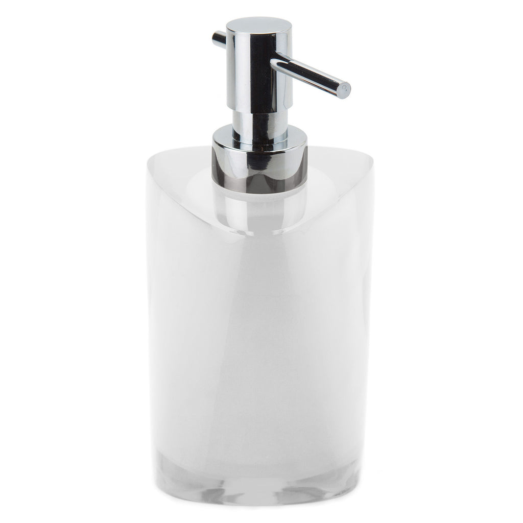 Dosasapone con erogatore in metallo Gedy serie Twist - Bianco