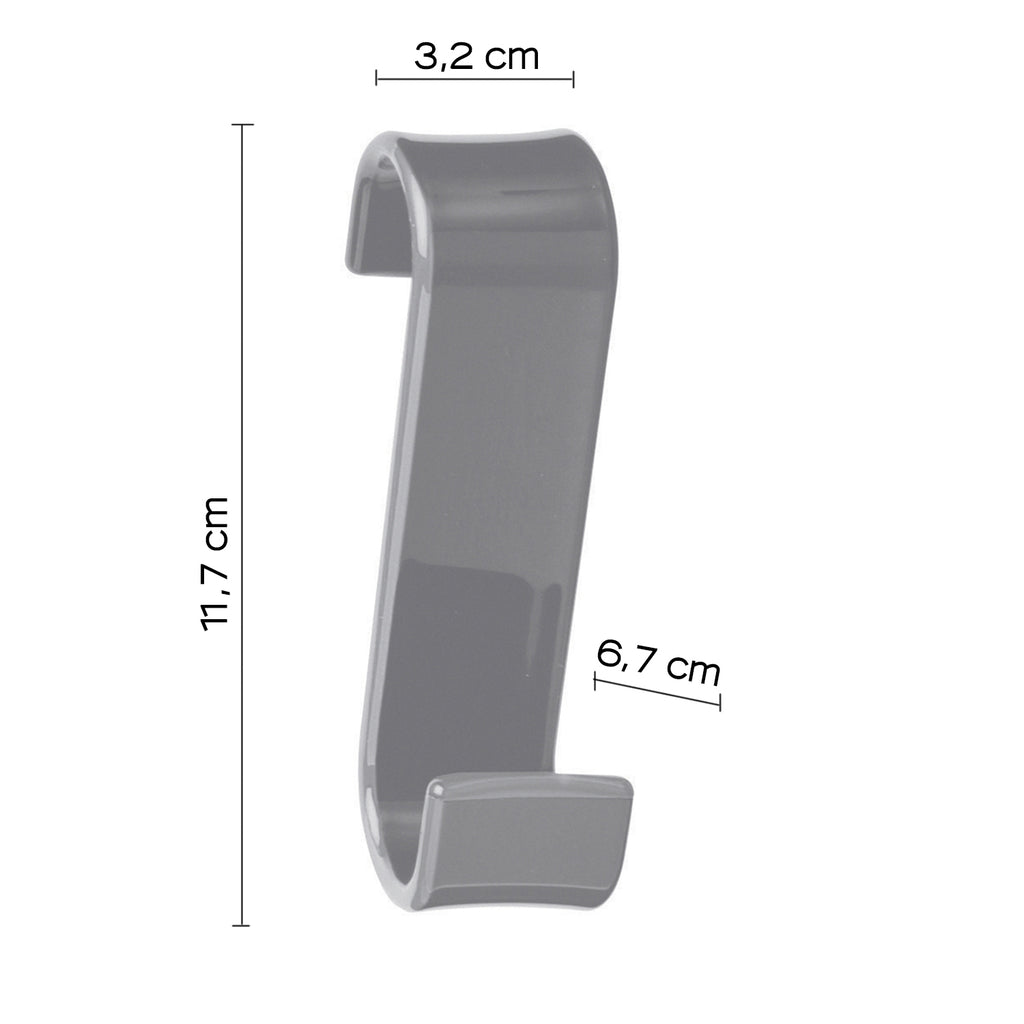 Appendiabiti per termoarredo modello Merlino - Grigio