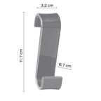 Appendiabiti per termoarredo modello Merlino - Grigio