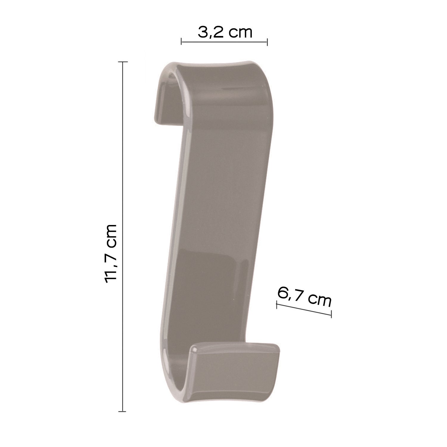 Appendiabiti per termoarredo modello Merlino - Tortora