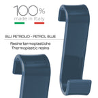 Appendiabiti per termoarredo modello Merlino - Blu petrolio