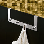 Appendiabiti Morgana multiplo sopraporta da 20 mm - Cromato