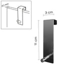 Appendiabiti Morgana singolo sopraporta da 20 mm - Cromato