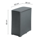 Porta biancheria in resine termoplastiche della collezione ''Ambrogio'' by Gedy - Grigio