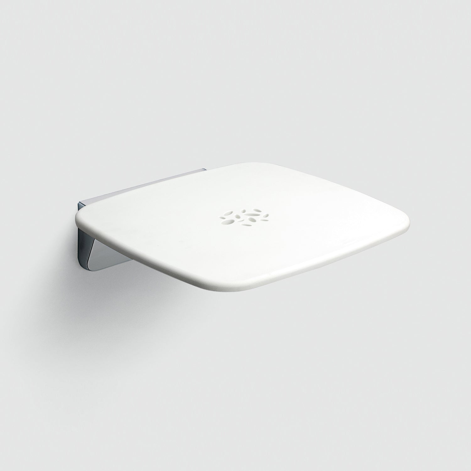 Sedile ribaltabile per doccia modello Prima Classe di Gedy - Bianco/Cromato