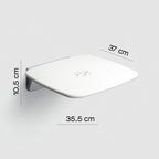 Sedile ribaltabile per doccia modello Prima Classe di Gedy - Bianco/Cromato