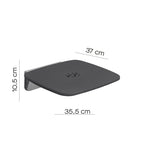 Sedile ribaltabile per doccia modello Prima Classe di Gedy - Antracite