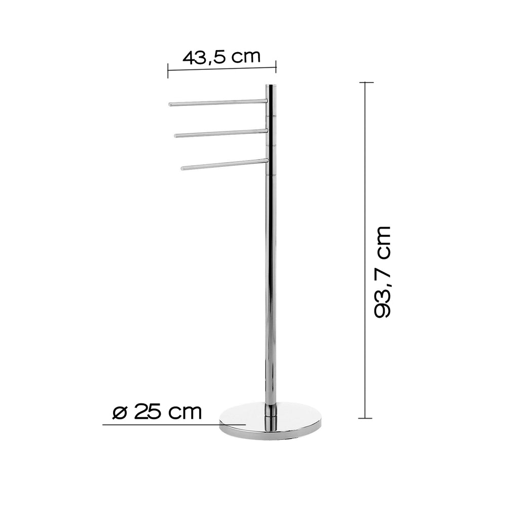 Piantana portasalviette modello Tracy di Gedy - Cromo