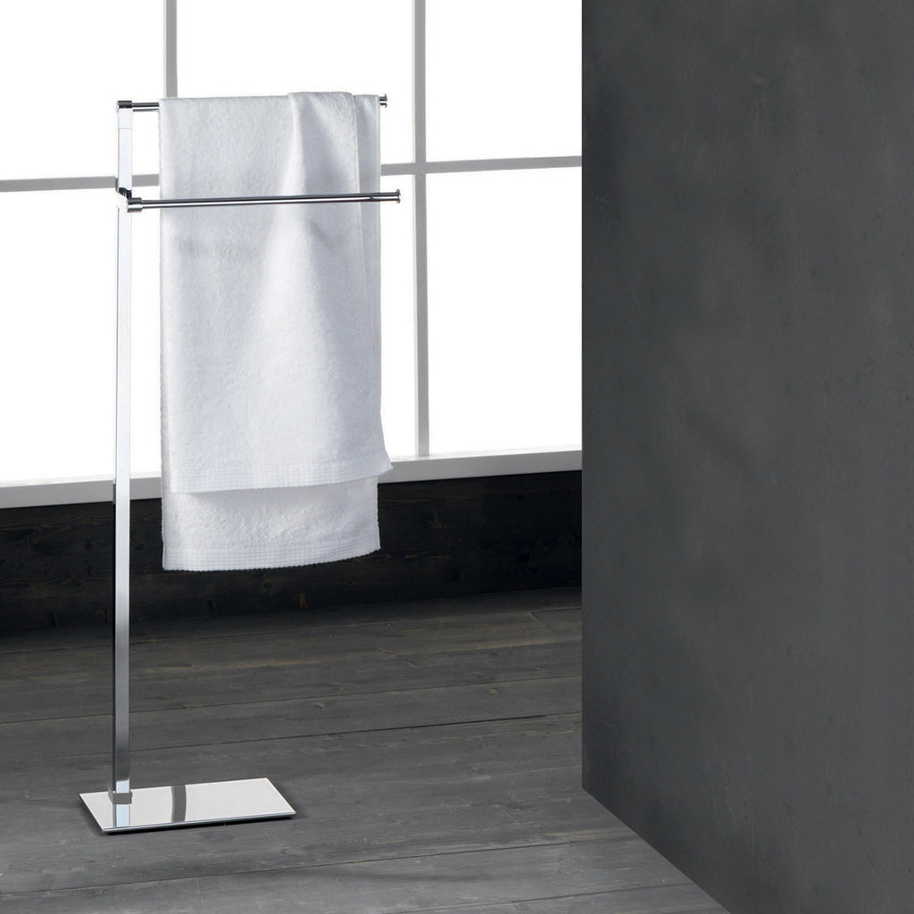 Piantana porta asciugamani modello Maine di Gedy in acciaio inox - Cromato