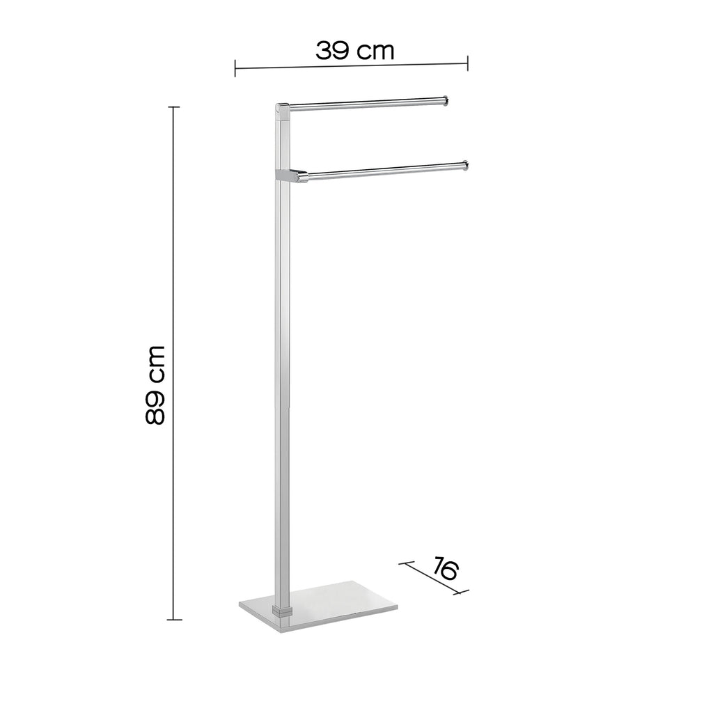 Piantana porta asciugamani modello Maine di Gedy in acciaio inox - Cromato