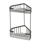 Portaoggetti doccia angolare modello Augustus Alto di Gedy - Nero Matt