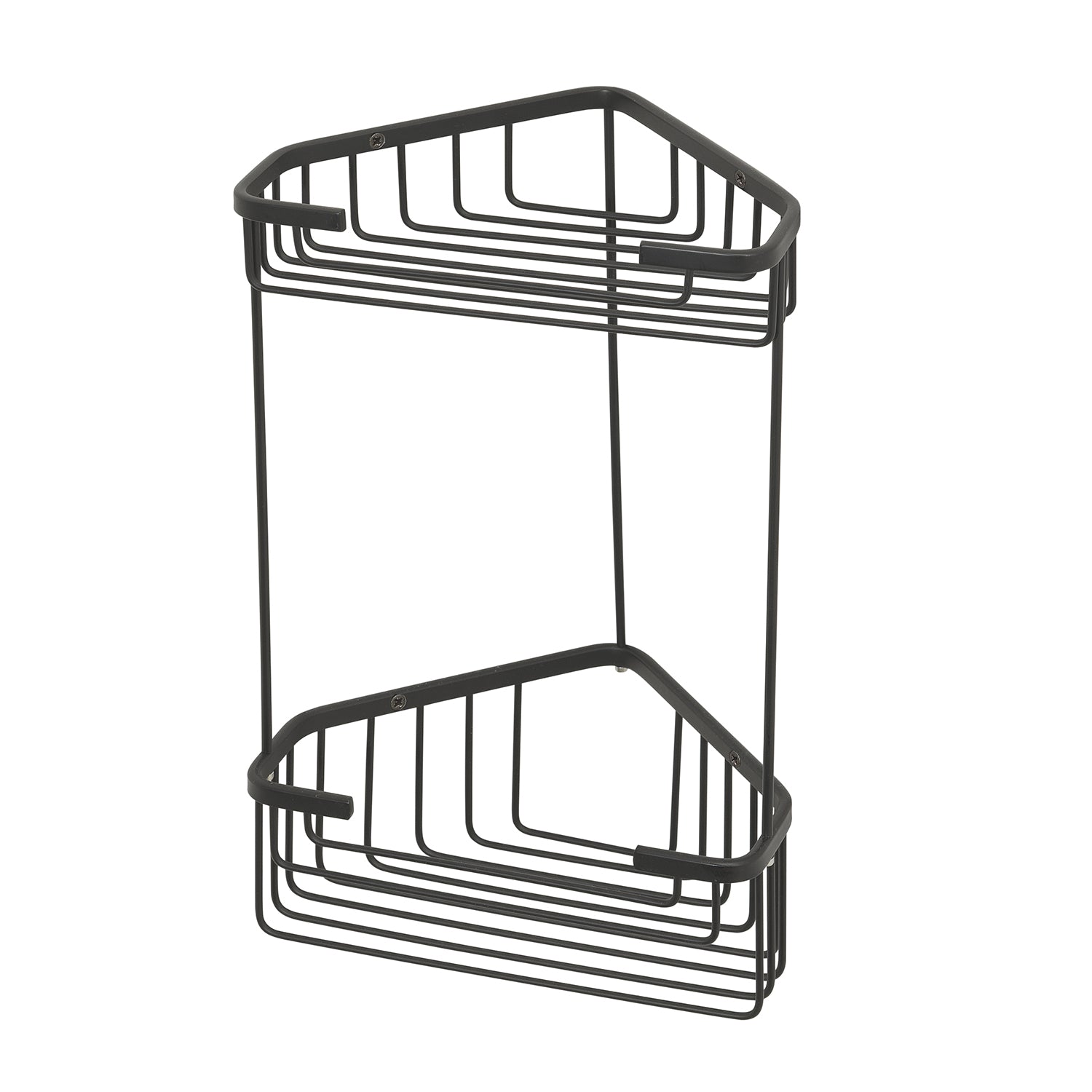 Portaoggetti doccia angolare modello Augustus Alto di Gedy - Nero Matt