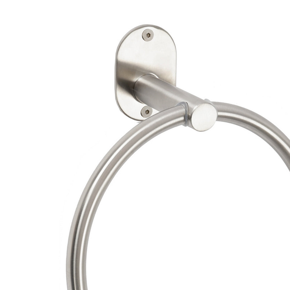 Porta asciugamani ad anello Metaform modello Blizz in acciaio inox spazzolato