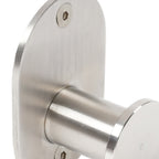 Appendino bagno in acciaio inox spazzolato fissaggio con viti o colla linea Blizz Metaform