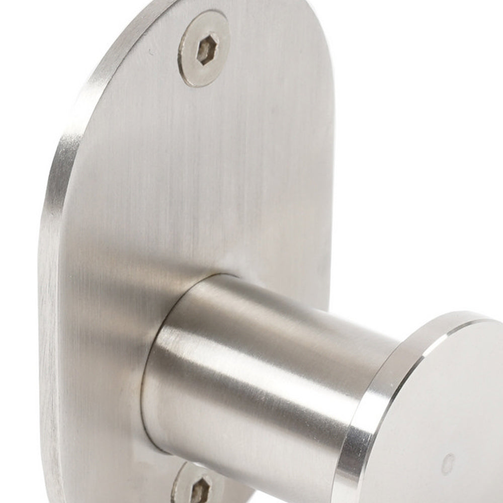 Appendino bagno in acciaio inox spazzolato fissaggio con viti o colla linea Blizz Metaform