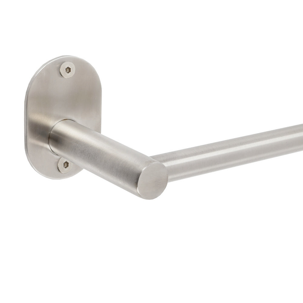 Portarotolo in acciaio inox spazzolato fissaggio con viti o colla linea Blizz Metaform