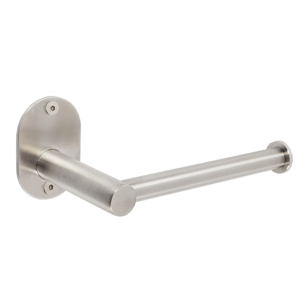 Portarotolo in acciaio inox spazzolato fissaggio con viti o colla linea Blizz Metaform