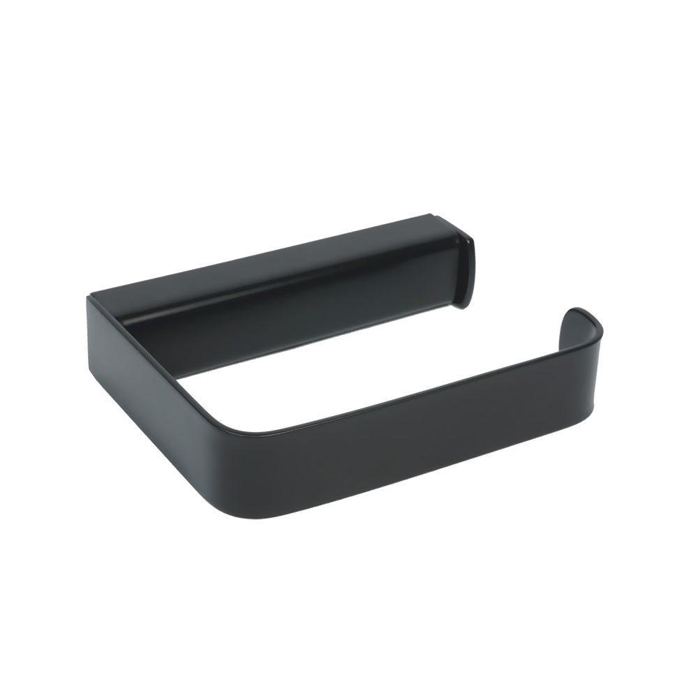 Portarotolo in acciaio verniciato nero fissaggio con viti o colla mod.25 Metaform