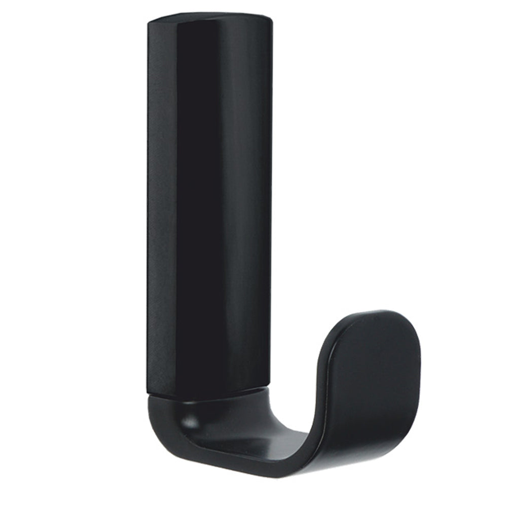 Appendino bagno in acciaio verniciato nero fissaggio con viti o colla mod.25 Metaform