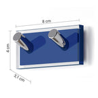 Appendino doppio della collezione Rainbow di Gedy - Blu