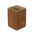 Portaspazzolino dâ€™appoggio BathCore serie Roots - Effetto legno