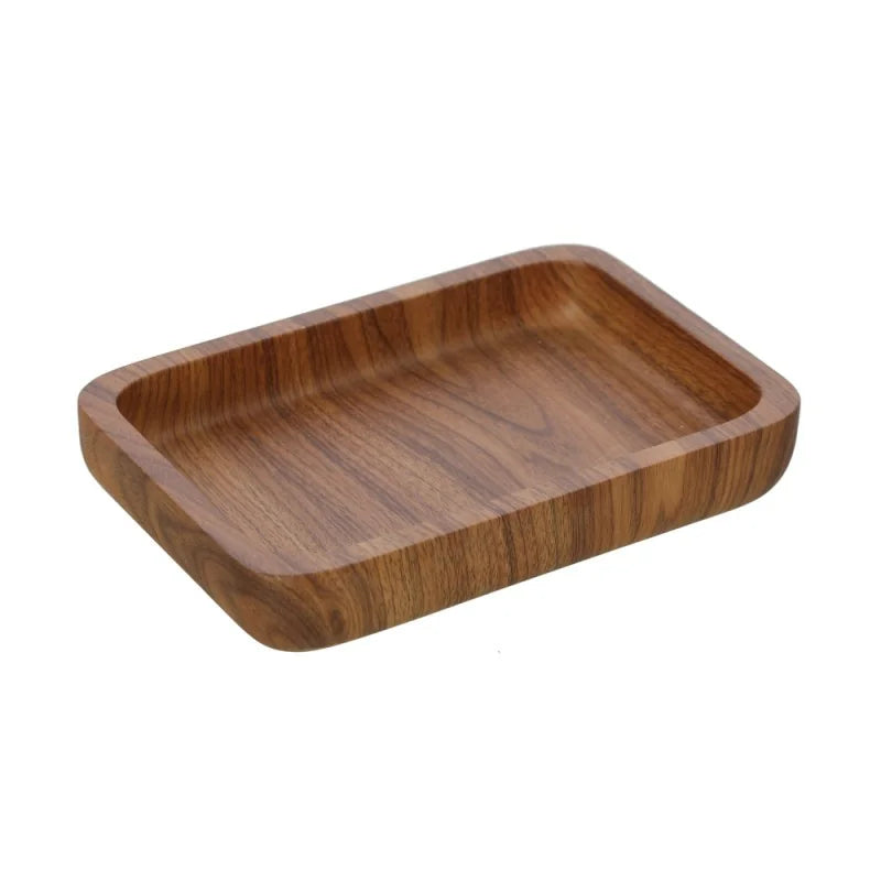 Portasapone dâ€™appoggio BathCore serie Roots - Effetto legno