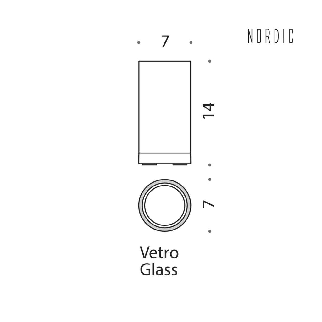 Porta bicchiere d'appoggio in ottone collezione Nordic di Colombo Design