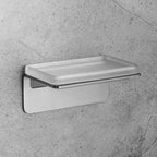 Porta sapone satinato con biadesivo collezione Over di Colombo Design