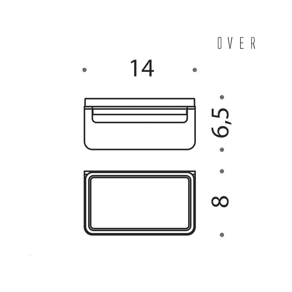Porta sapone satinato fissaggio con viti collezione Over di Colombo Design