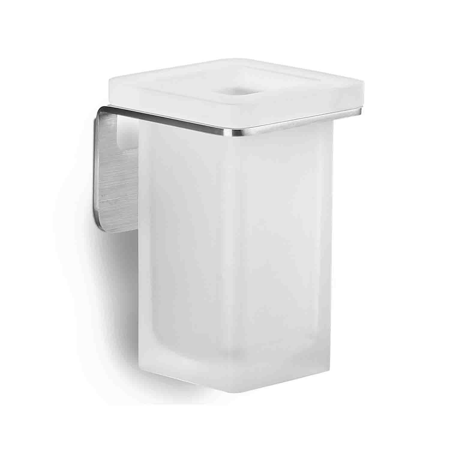 Porta bicchiere satinato con biadesivo collezione Over di Colombo Design