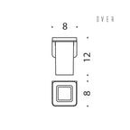 Porta bicchiere satinato con biadesivo collezione Over di Colombo Design