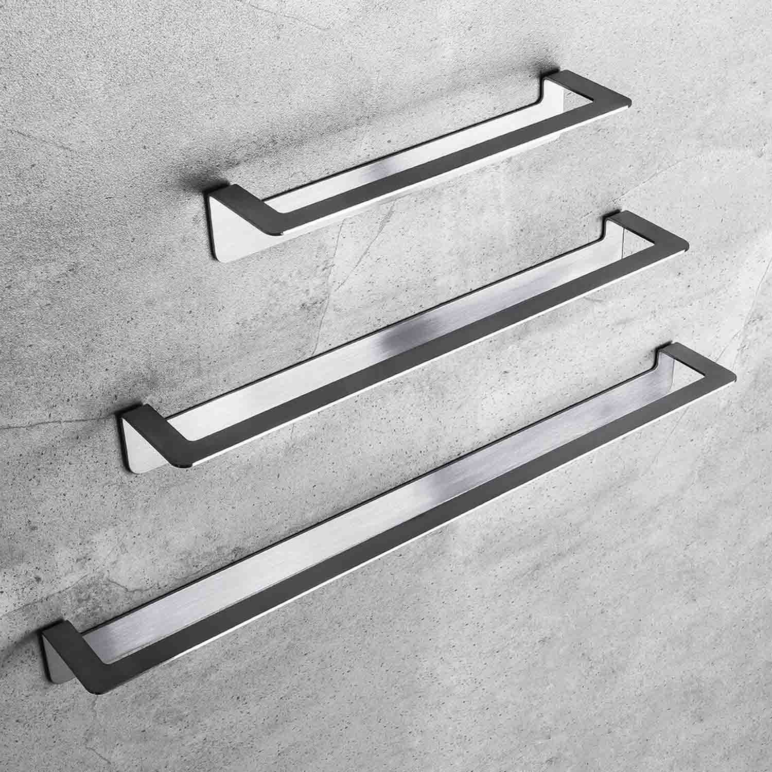 Porta salvietta 60cm satinato con fissaggio viti collezione Over di Colombo Design