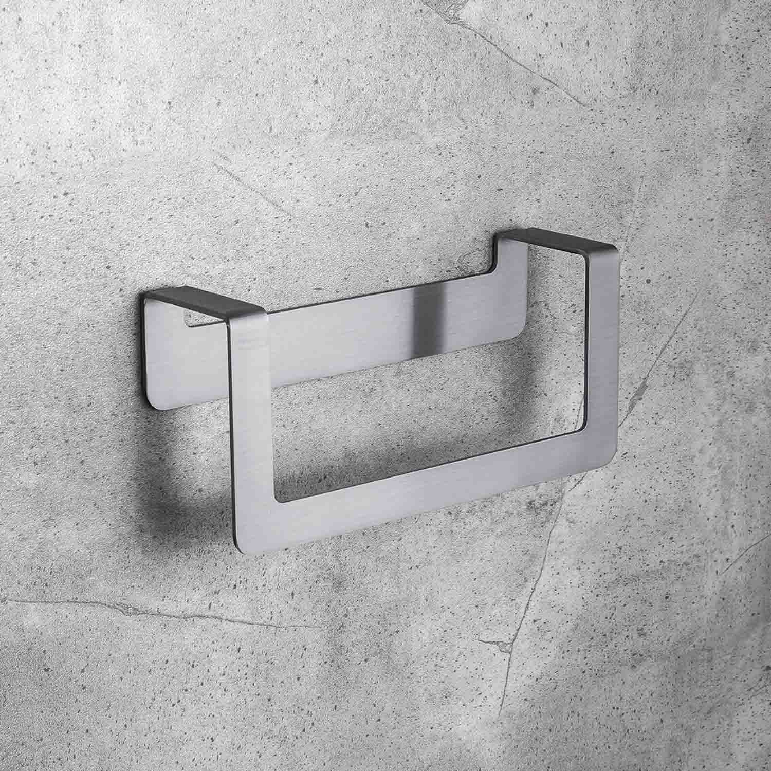 Porta salvietta ad anello satinato con biadesivo collezione Over di Colombo Design