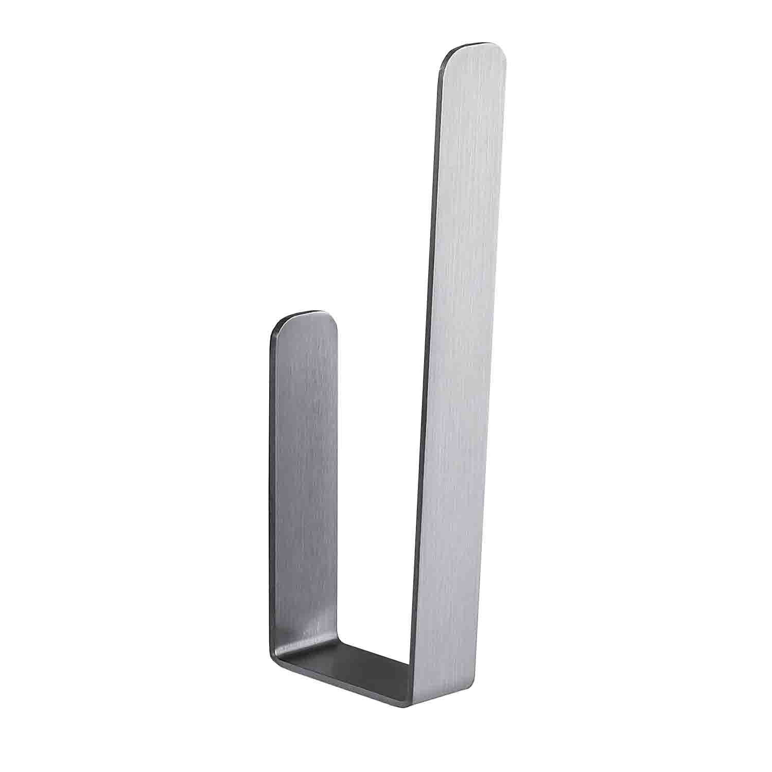 Porta rotolo verticale satinato con biadesivo collezione Over di Colombo Design