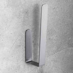Porta rotolo verticale satinato con biadesivo collezione Over di Colombo Design